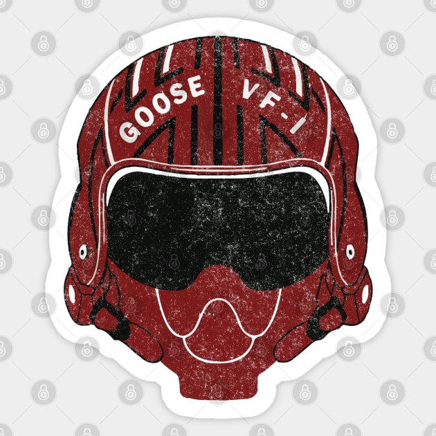 Goose vintage helmet Sticker by BodinStreet